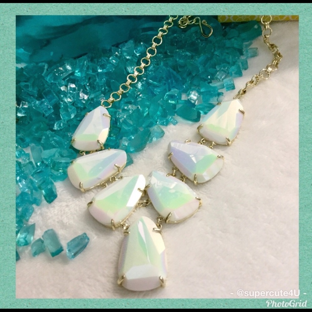Rare!Kendra Scott Iridescent  Harlie Necklace, 30"